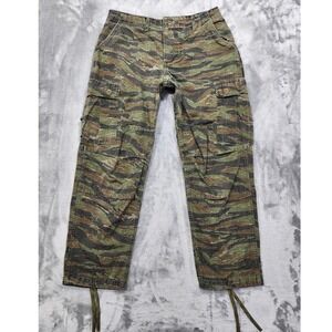Vintage Camo Distributors Pants Mens 31x29 Tiger Stripe Camo Cargo Combat USA